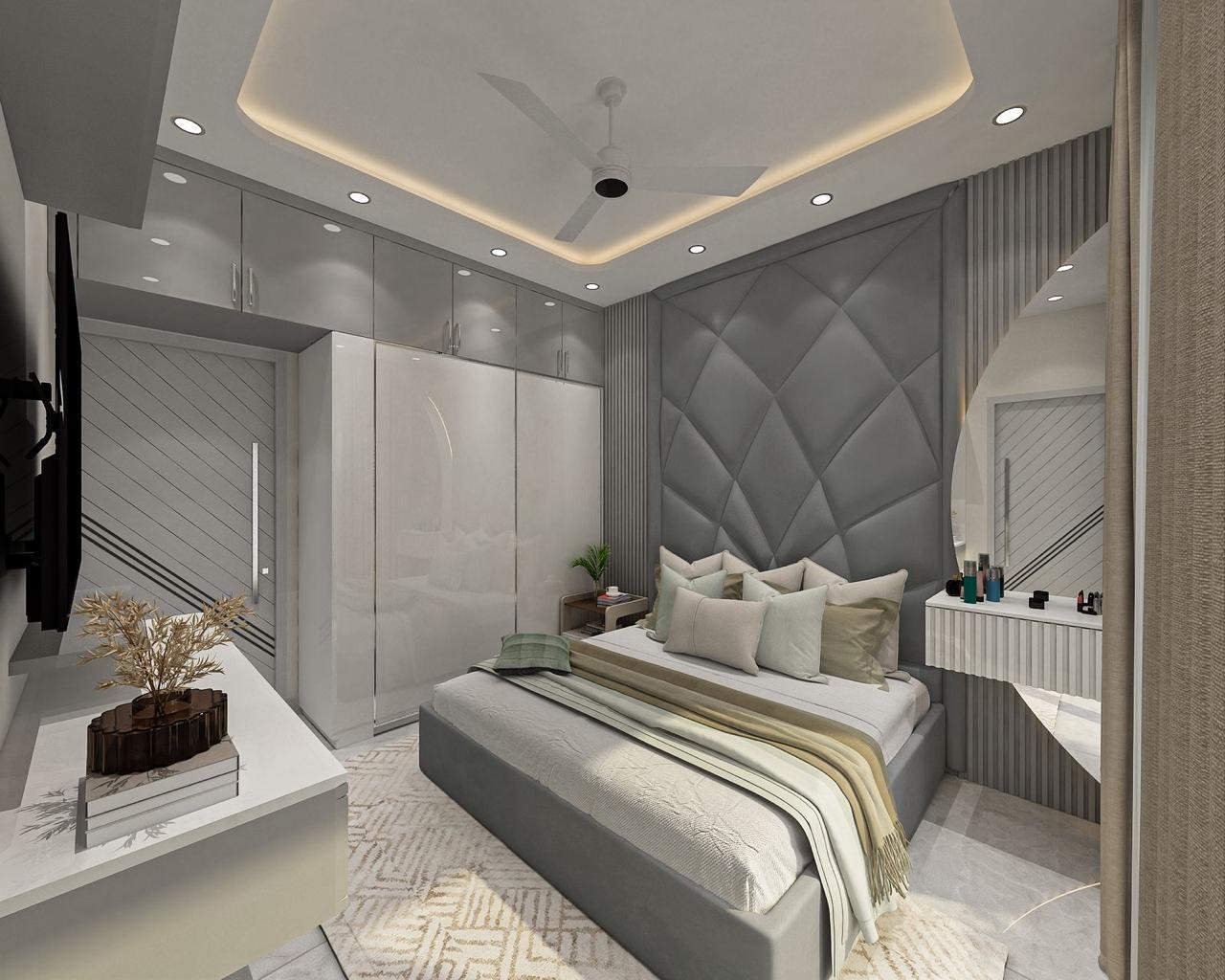 Modern Bedroom Design Project – Noida | Stylayer Interiors