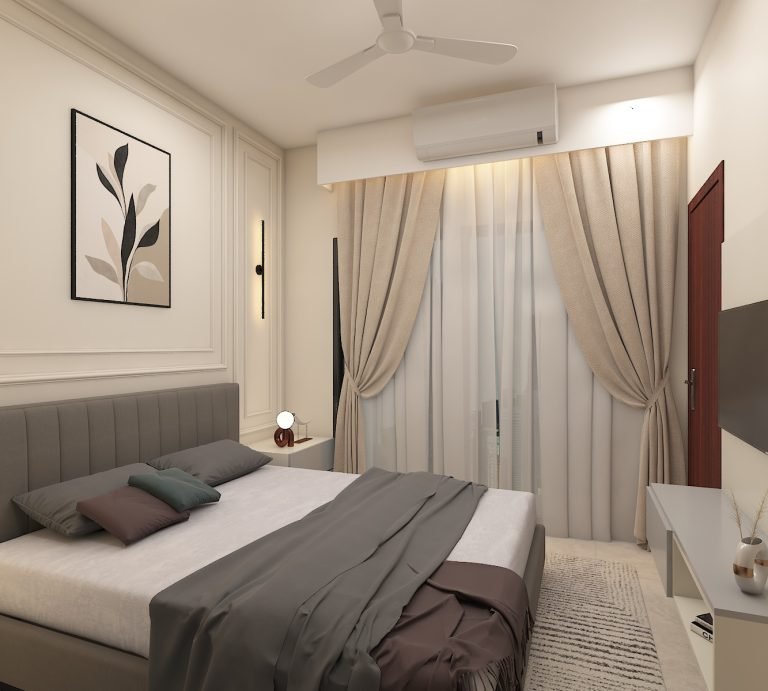 Modern 3BHK Interior Design in Emenox La Solara, Greater Noida