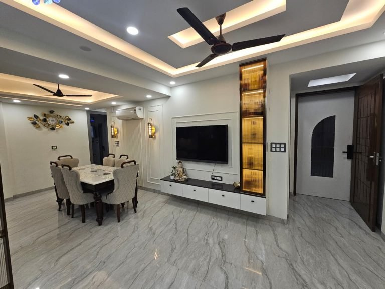 4BHK Residential Interior Design in Shree Balaji Residency, Faridabad
