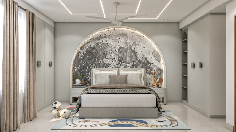 3 BHK Duplext Interior Design at Neelpadam Kunj, Ghaziabad