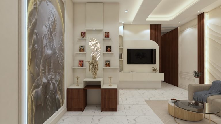 Modern 2 BHK Flat Interior Design in Laxmi Nagar, Delhi