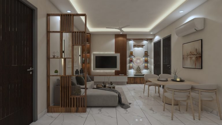 Modern 3BHK Interior Design at Titania Residency, Noida